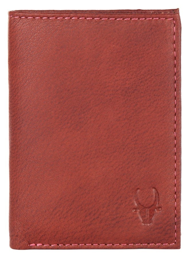 WildHorn Rfid Protected Leather Wallet For Men, Maroon - Image 2